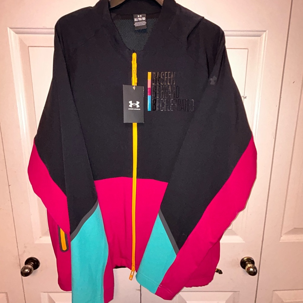 Under Armour Black Performance Hooded Jacket